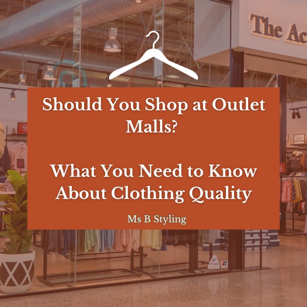 how to shop smarter at outlet malls Cindy Blakely at MsBStyling