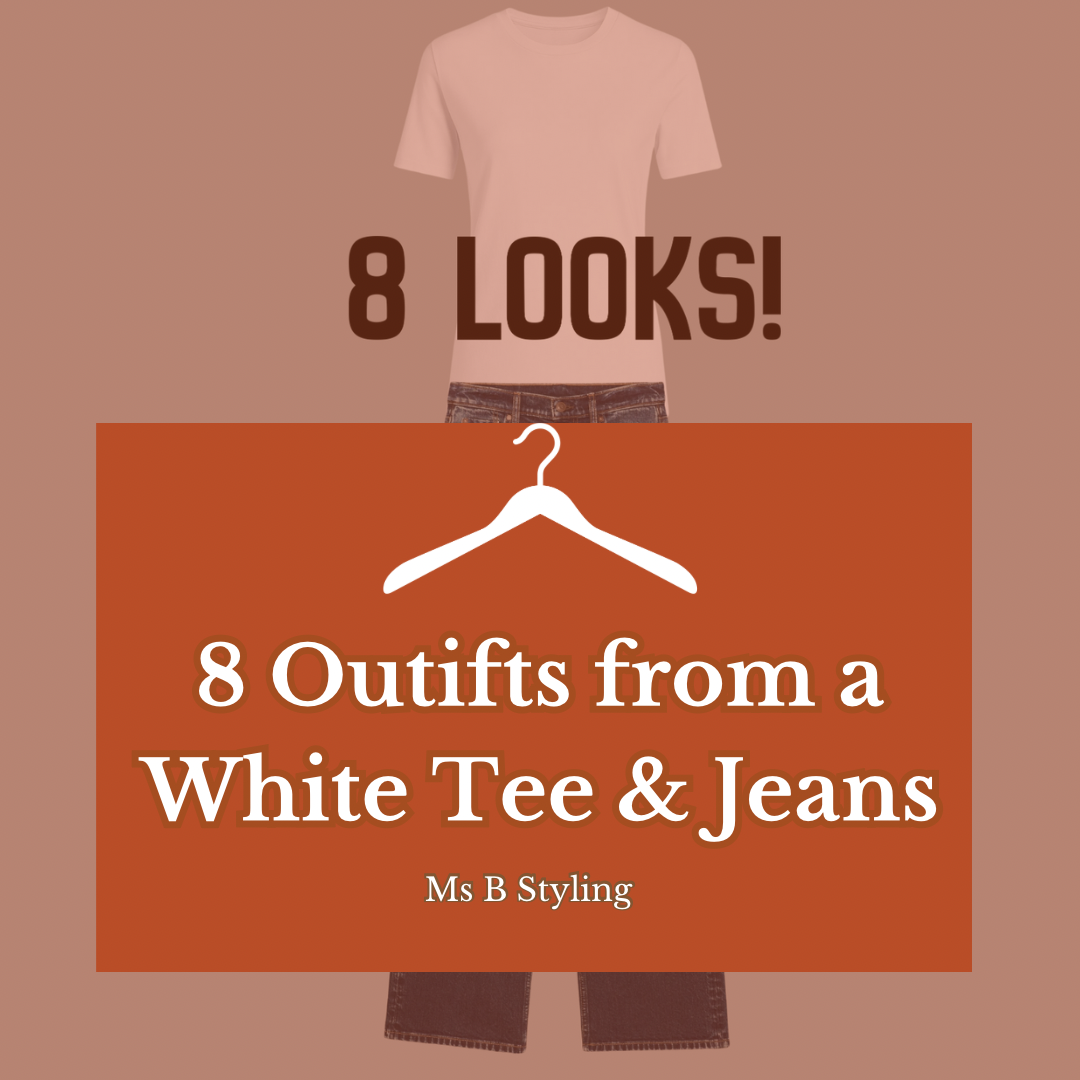 8 Looks From a White-t & Jeans Cindy Blakely at MsBStyling.com